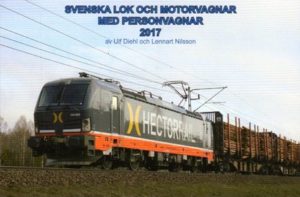 Aktuell förteckning över alla lok, motorvagnar, personvagnar, spårvagnar och tunnelbanevagnar som trafikerar svenska spår 2017. Boken visar tekniska data och bilder på alla aktuella fordonstyper och interiörskisser av motorvagnar och personvagnar och med de flesta färgsättningar som används.